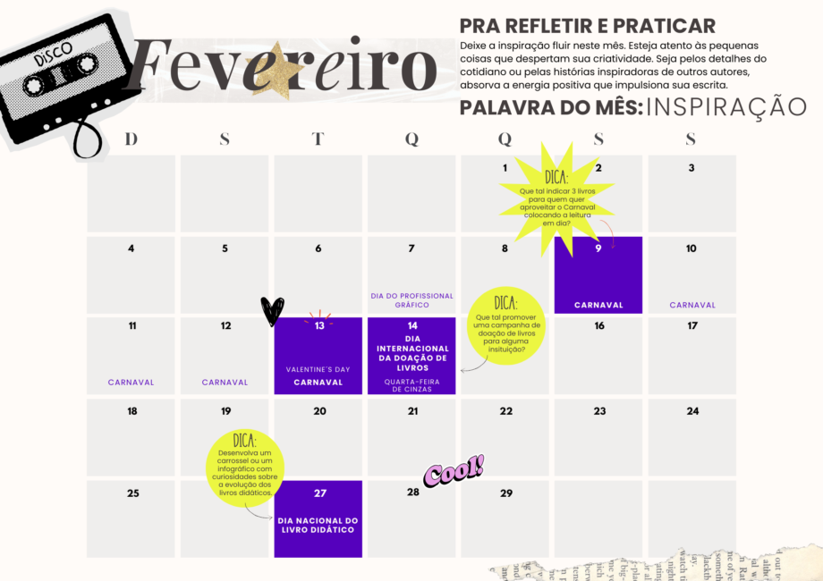 Calendário literário 2024
